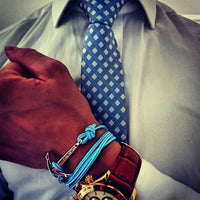 Virginstone Bracelet - Anchor Bracelet Turquoise + Silvers suit