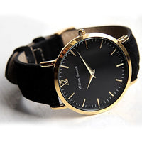 William Strouch Watch - CLASSIC GOLD + LEATHER STRAP