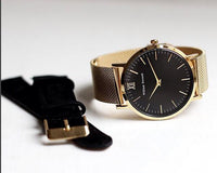 William Strouch Watch - CLASSIC GOLD + LEATHER STRAP