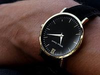 William Strouch Watch - CLASSIC GOLD + LEATHER STRAP