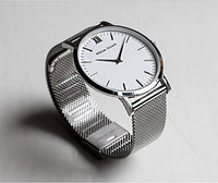 William Strouch Watch - CLASSIC SILVER + LEATHER STRAP