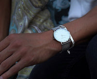 William Strouch Watch - CLASSIC SILVER + LEATHER STRAP