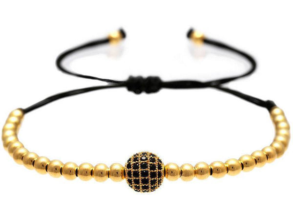 Atolyestone Bracelet - 18K YELLOW GOLD DIAMONDS BALL