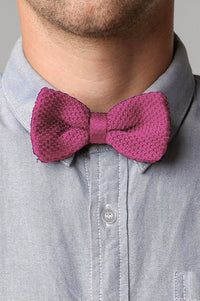 Bow Tie - Knit Bow Tie Pink