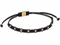 Bracelet - 18K YELLOW GOLD 9 BALLS BLACK