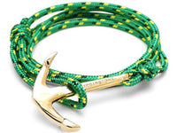 virginstone Bracelet - Anchor Bracelet Green / Gold