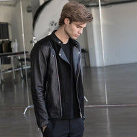 Jacket - LEATHER JACKET BLACK