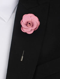 Lapel Pin - Lapel Flower Bright Pink