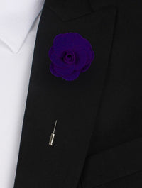 Lapel Pin - Lapel Flower Violet