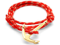 Bracelet - Anchor virignstone Bracelet Red / Gold