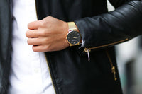 Watch - CLASSIC BLACK + GOLD STRAP